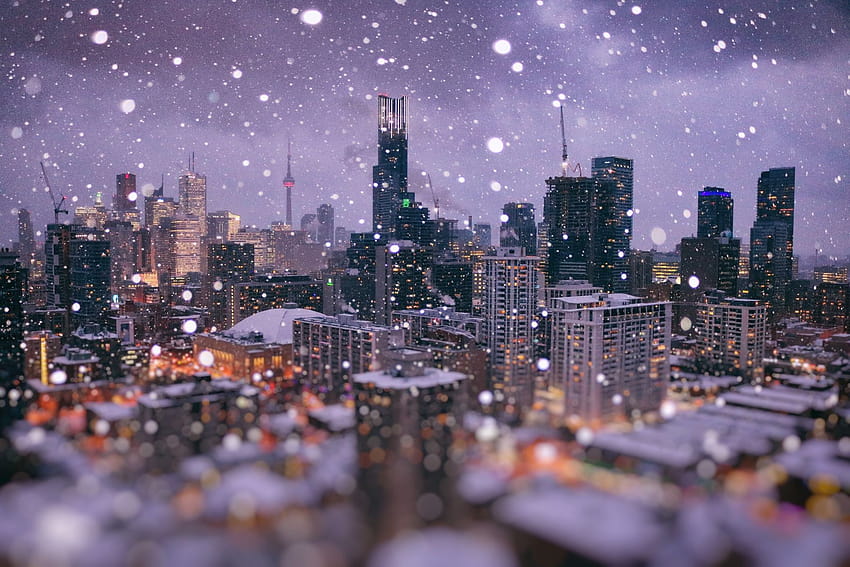 Buy Winter in Toronto, winter skyline HD wallpaper