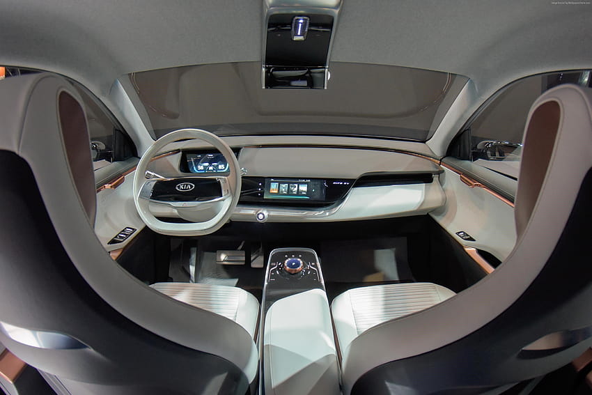 Kia Niro EV, CES 2018, electric car, interior, Cars HD wallpaper