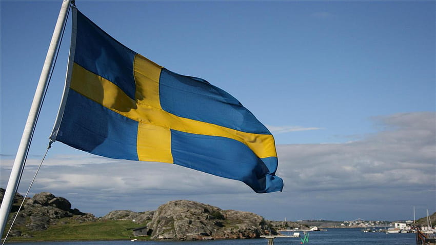 Bandiera Svezia per Android, bandiera Sfondo HD