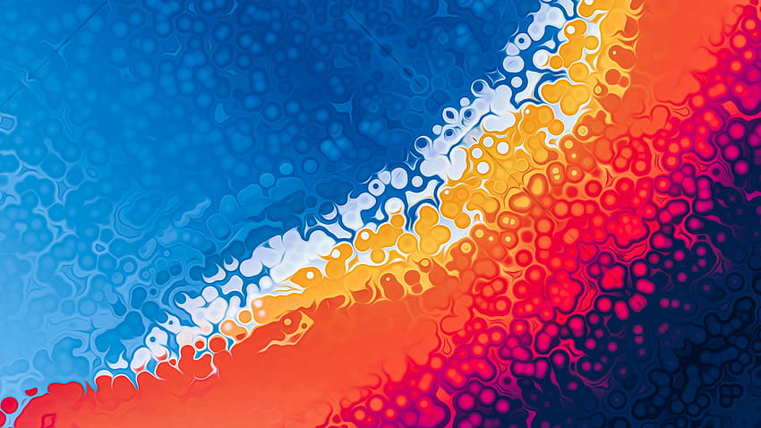 Oceanic Gradient dla komputerów Mac autorstwa @Hk3ToN w 2021 r., kolorowy wzór gradientu Tapeta HD