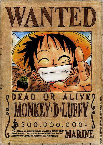 One Piece Wanted Poster Wallpapers  Top Free One Piece Wanted Poster  Backgrounds  WallpaperAccess
