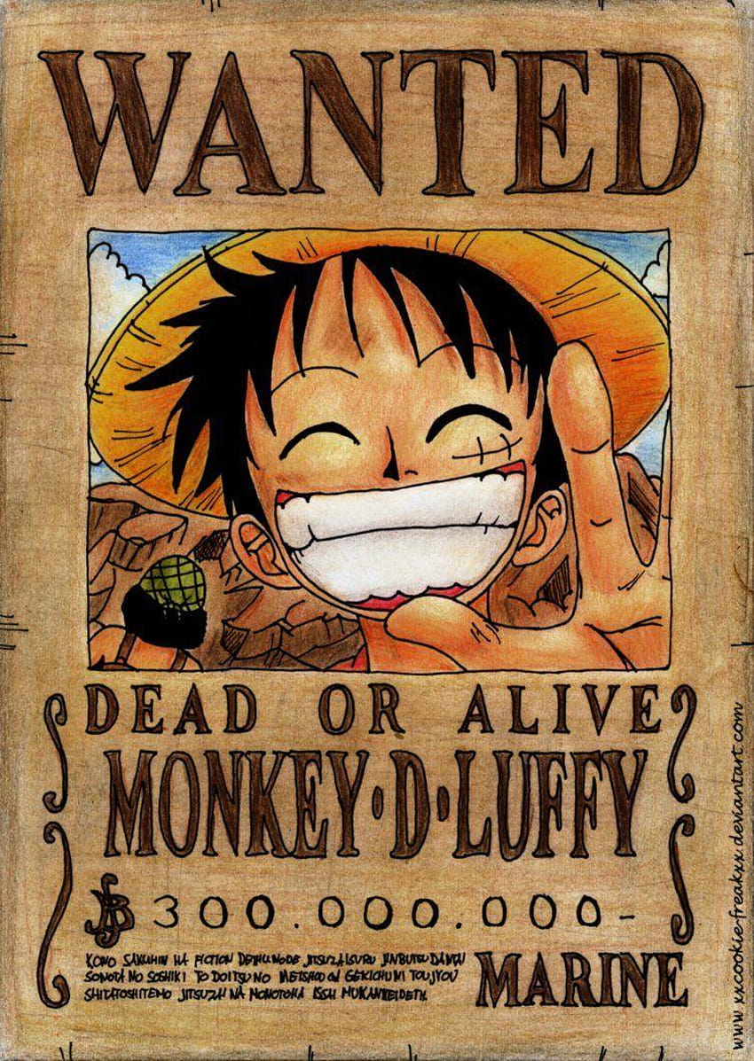 One Piece Wanted Poster Franky, menginginkan poster one piece wallpaper ponsel HD