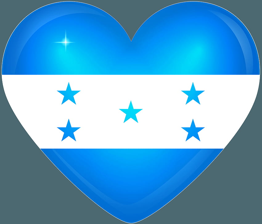 Honduras Large Heart Flag, honduras flag HD wallpaper