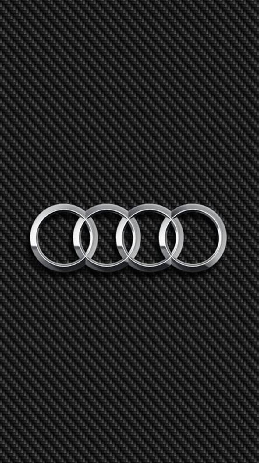 telefon z logo Audi, logo Tapeta na telefon HD
