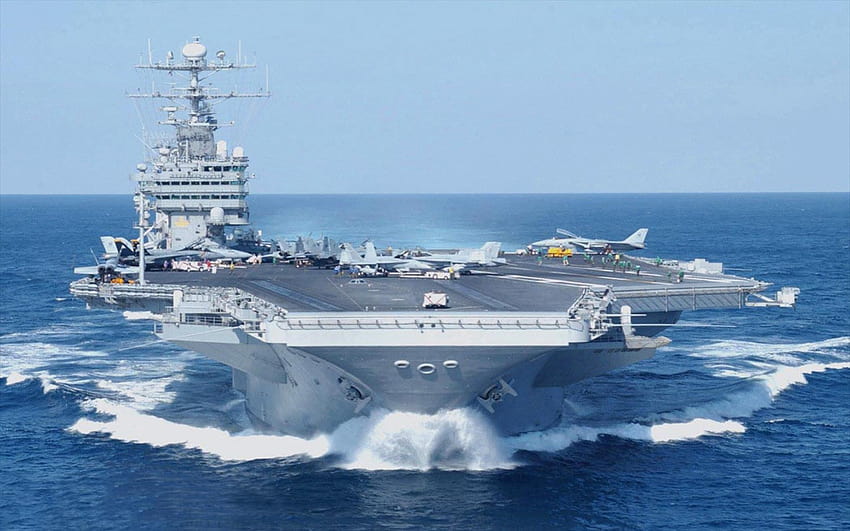 porta-aviões da marinha americana papel de parede HD