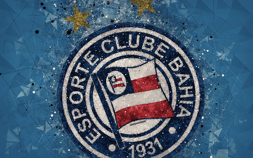Esporte Clube Bahia, creative geometric art HD wallpaper