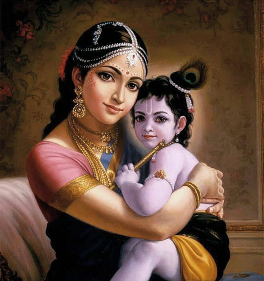 46 Yashoda Maiya & Baby Krishna Ideen, Yashoda Krishna HD-Handy-Hintergrundbild