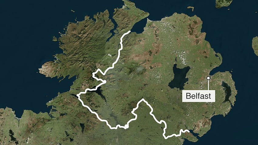 Die härteste Grenze, Belfast, Nordirland HD-Hintergrundbild