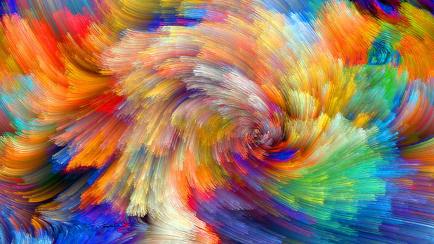 Lebhaft, bunt, Blüte, Fraktale, Texturen, abstrakt HD-Hintergrundbild
