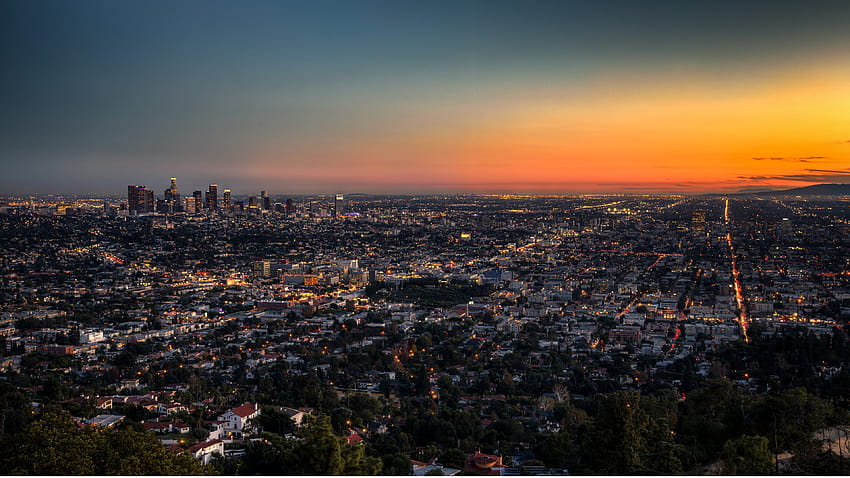 Los Angeles, la city computer HD wallpaper