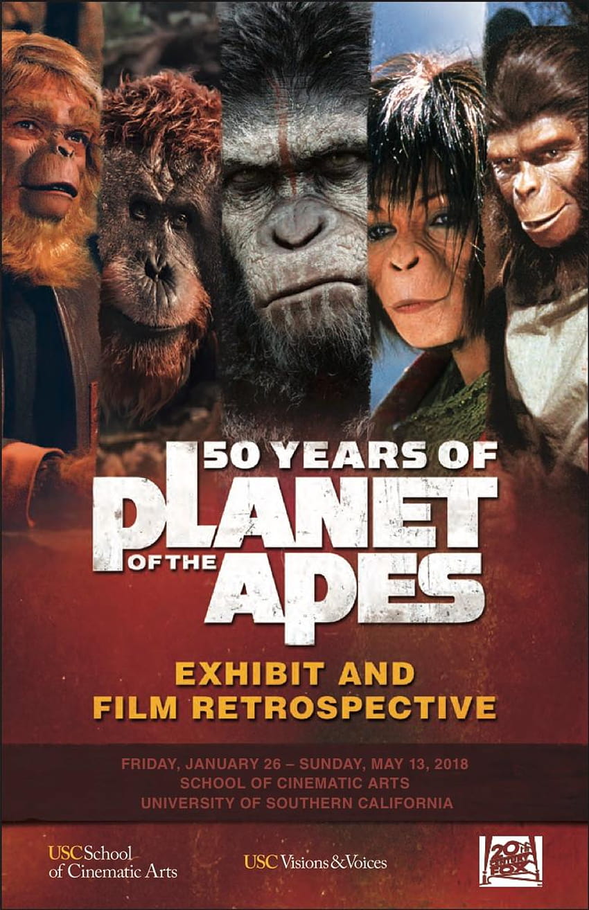 USC's 50 Years of Planet of the Apes Exhibit, planet of the apes characters HD phone wallpaper
