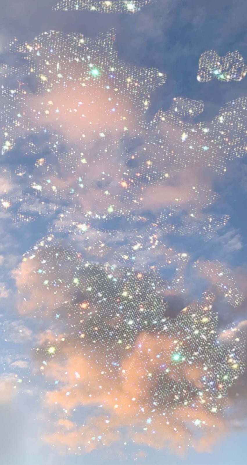 Glitter Sky, aesthetic glitter cloud HD phone wallpaper | Pxfuel