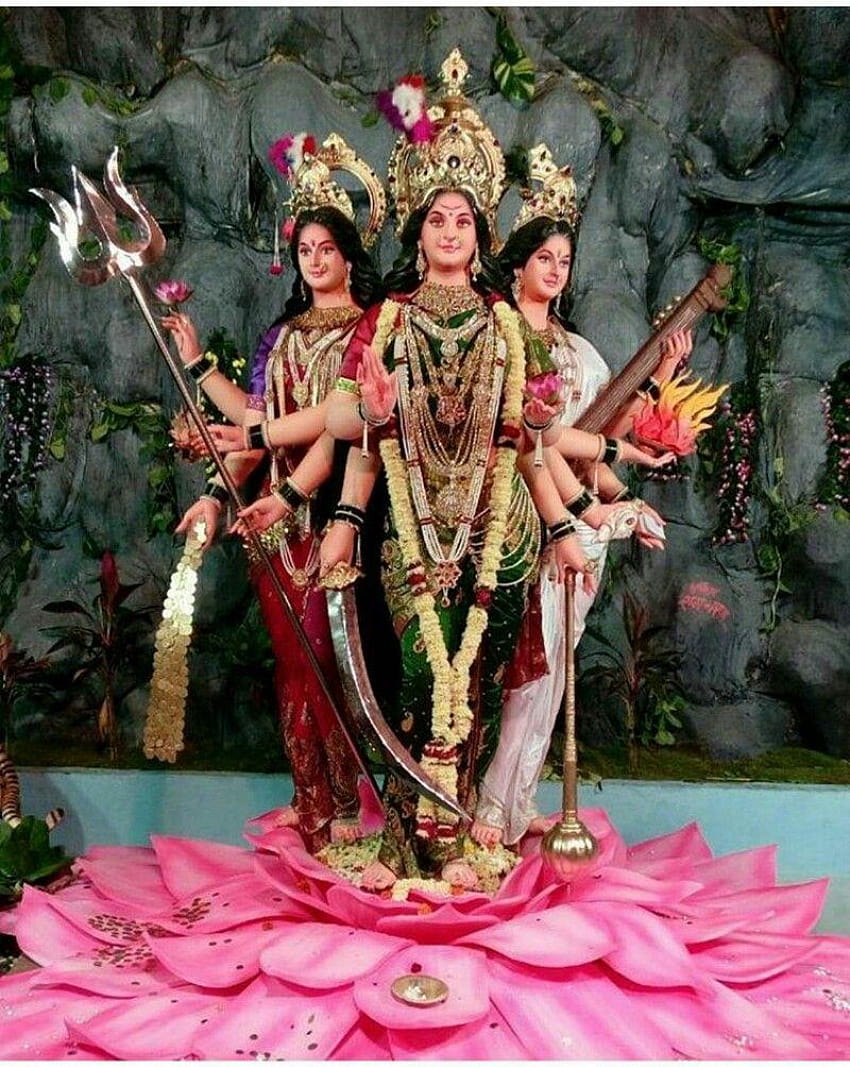 Tridevi Adi Shakti Parashakti Maha Kali, mahakali anth hi aarambh hai HD phone wallpaper