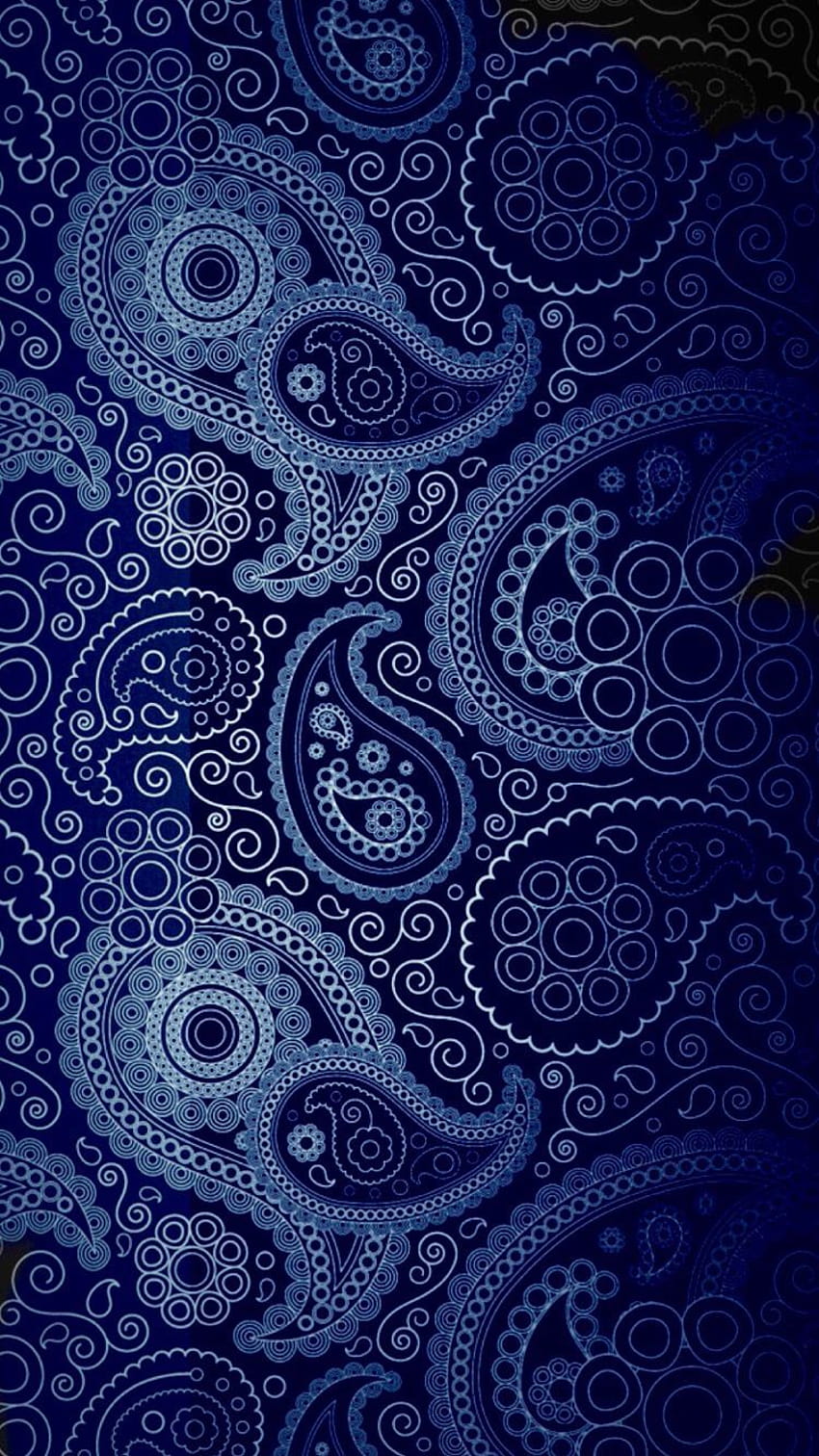 Zentangle, blue bandana computer HD phone wallpaper