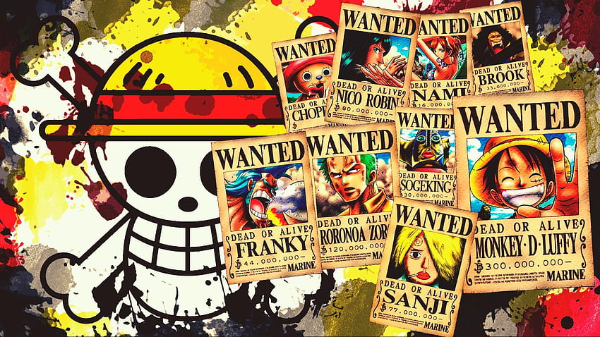 Wanted Poster One Piece, публикуван от Sarah Walker, Искам едно парче HD тапет
