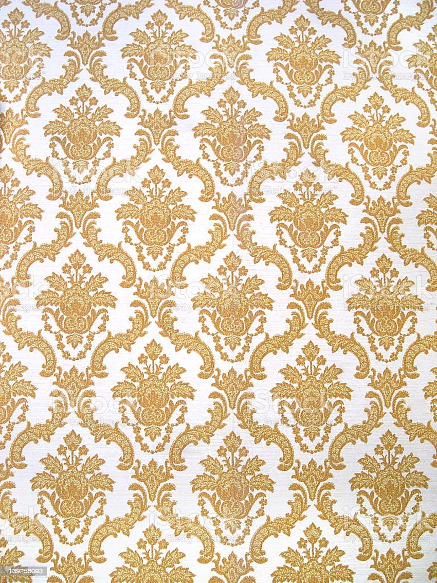 Gold And White Floral Patterned Backgrounds Stock, yellow gold HD phone wallpaper