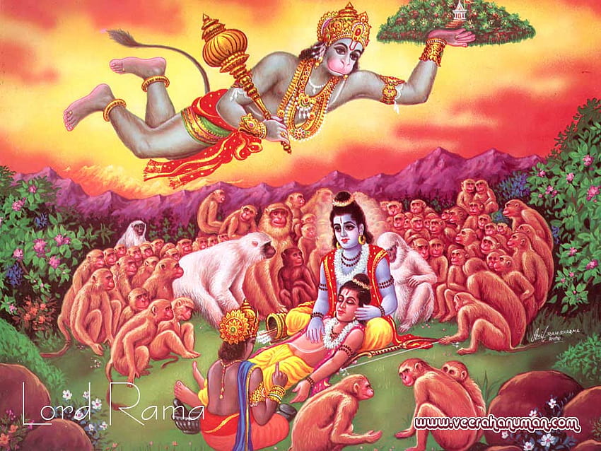 : Jai Hanuman, bélier sita hanuman Fond d'écran HD
