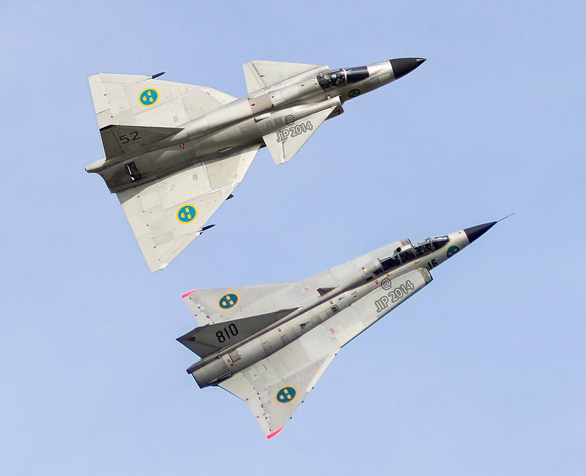 въздух, самолет, изтребител, сила, реактивен самолет, военни, Saab, шведски, 35, Draken / и мобилни фонове, saab 35 draken HD тапет