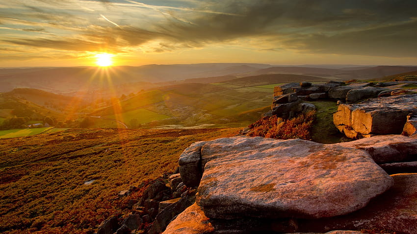Manzaralar İngiltere zirve Bölgesi Ulusal Parkı HD duvar kağıdı