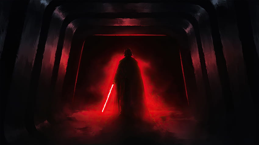 Darth Vader, spada laser, Sith, Star Wars, VICTOR K, spada laser dell'imperatore palpatine Sfondo HD