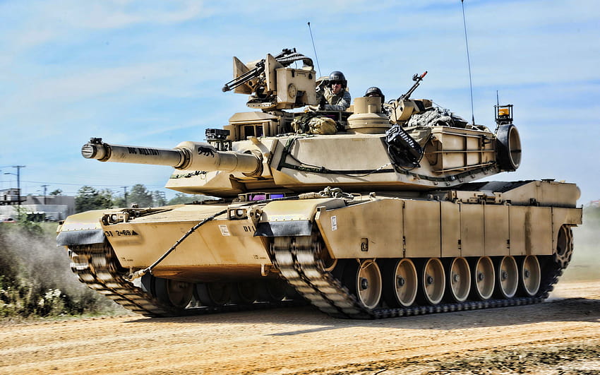 M1A2 Abrams, американски основен боен танк, M1A2 SEPv2, пустиня, модерни бронирани машини, танкове, армия на САЩ, САЩ с резолюция 2880x1800. Висококачествени бойни превозни средства HD тапет