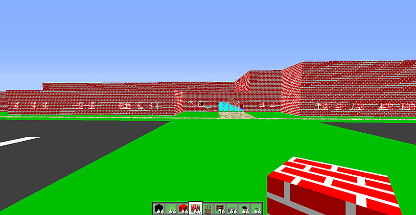 모바일 및 태블릿용 Minecraft 건물 노란색 중학교 및 [1366x705] HD 월페이퍼