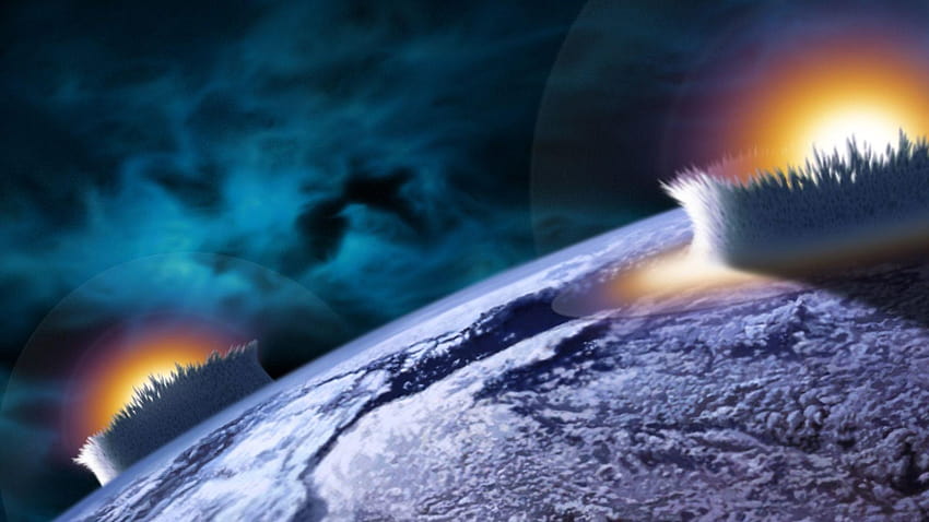 Explosion d'art astronomique sur la Terre Fond d'écran HD