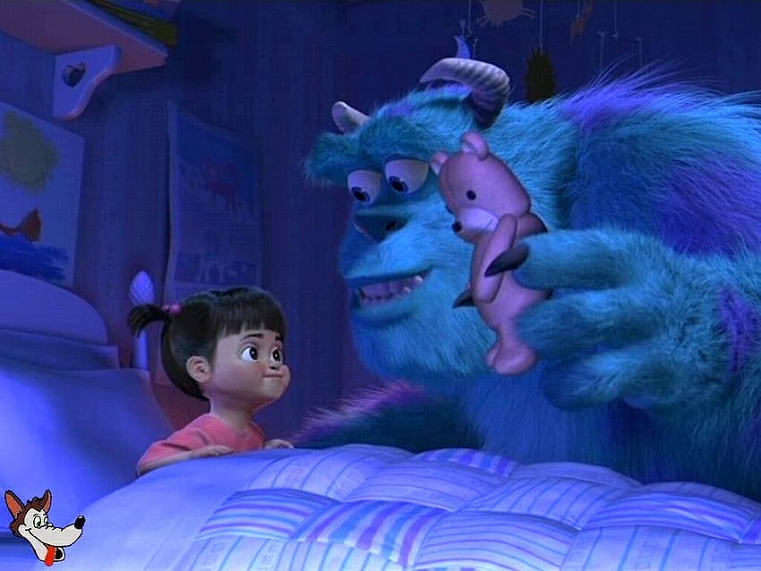 Monsters Inc Putting Boo To Bed, Boo-Monster sa HD-Hintergrundbild