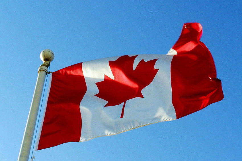 Canada, canadian flag waving HD wallpaper | Pxfuel