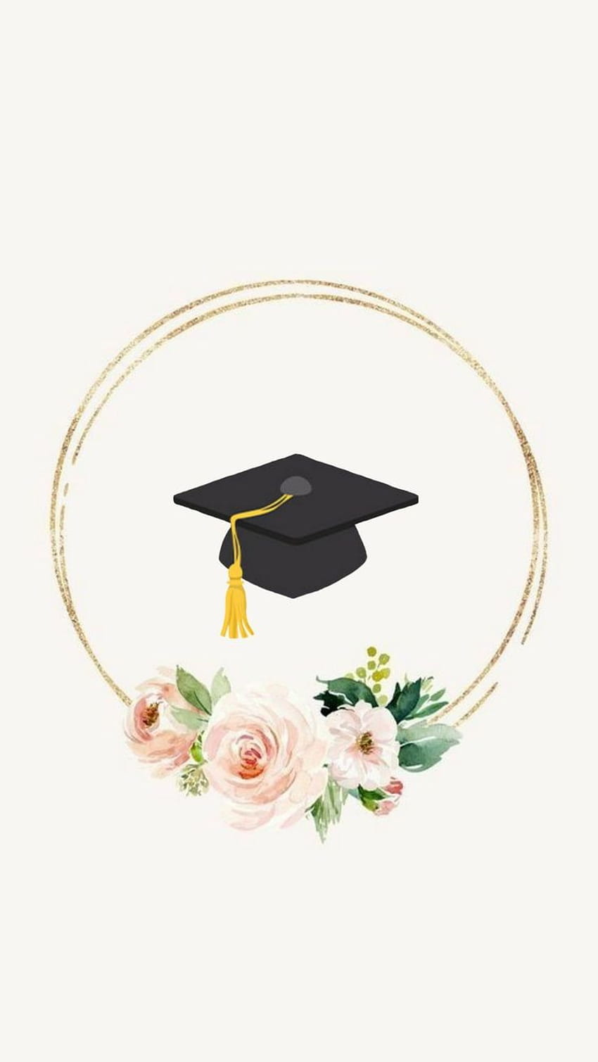 Couverture Instagram Highlight, casquette de graduation Fond d'écran de téléphone HD
