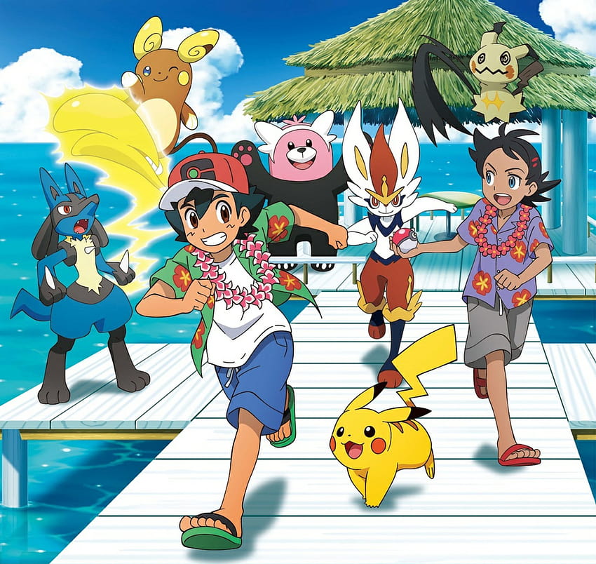 Ash & Goh / Satoshi & Go su Twitter:, pokemon viaggia nella serie Sfondo HD