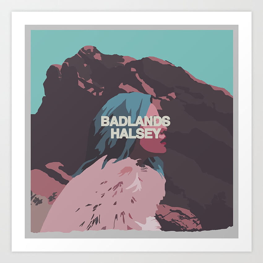 Badlands Halsey Kunstdruck von onceyvintage HD-Handy-Hintergrundbild