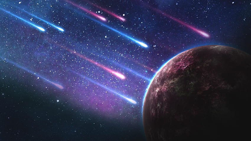 Space Meteor, meteors HD wallpaper