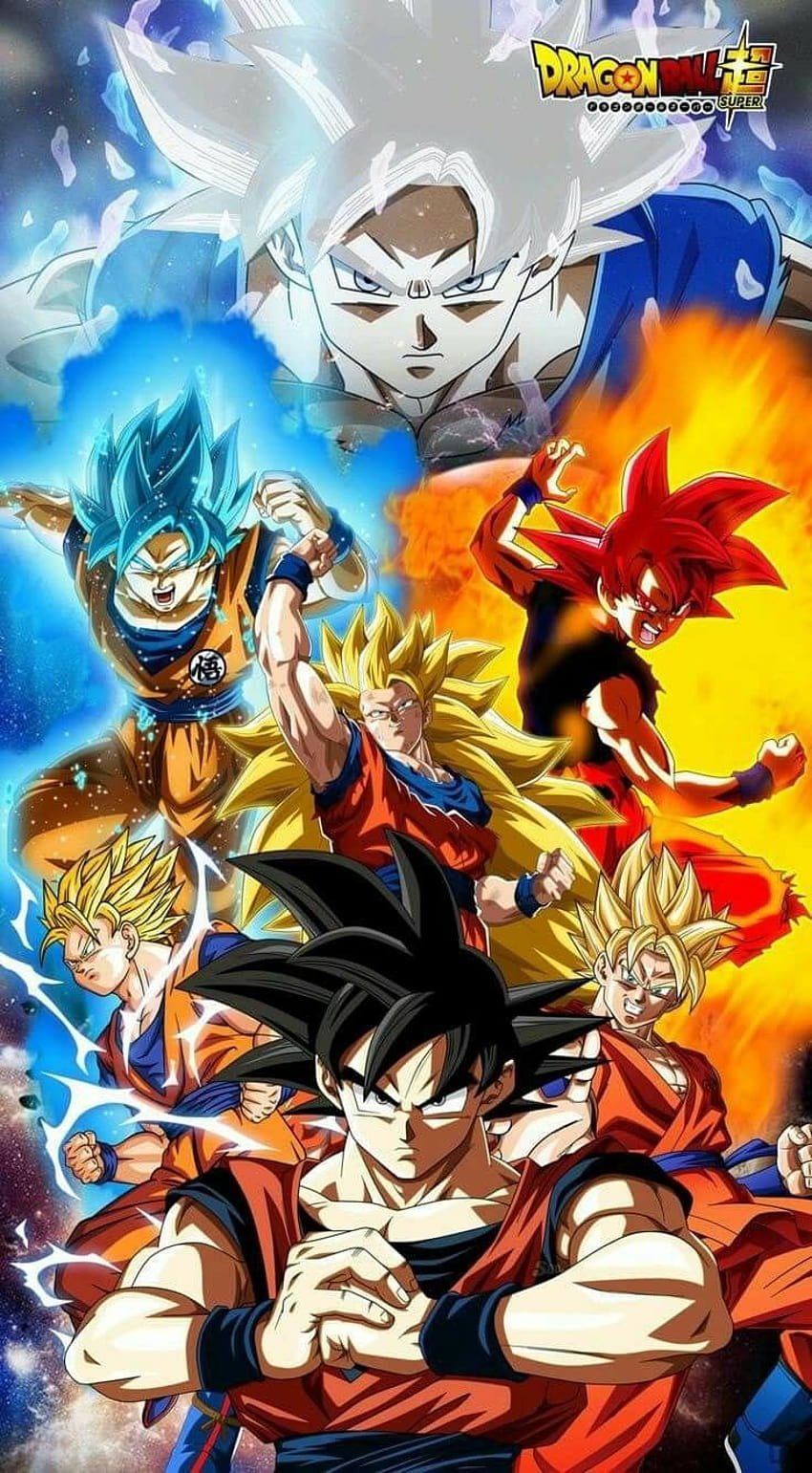 Dragon Ball Super Goku All Forms, ostateczna forma goku Tapeta na telefon HD