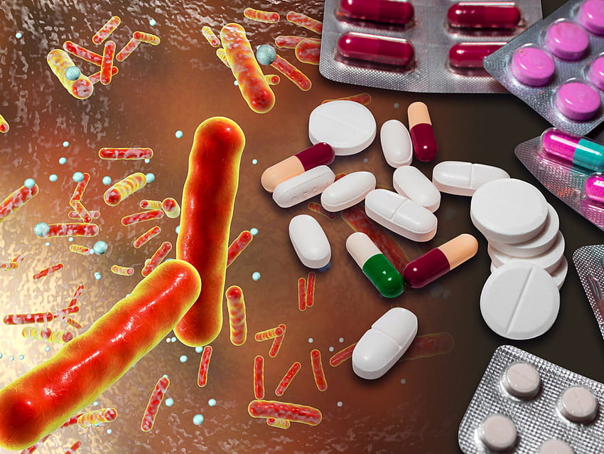 Der Antibiotikaresistenz, Antibiotika, immer einen Schritt voraus sein HD-Hintergrundbild