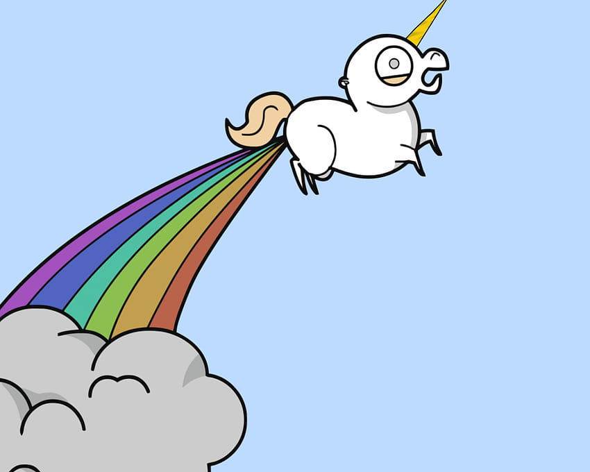 cute unicorn farting rainbows Success, unicorn poop HD wallpaper