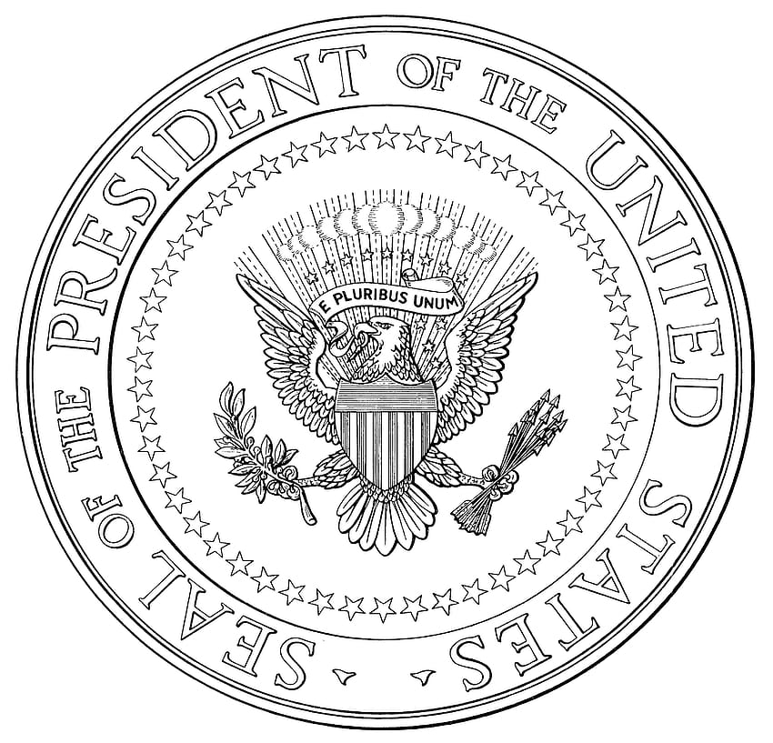 Seal of the President of the United States, presidential seal background HD wallpaper