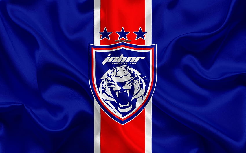 Johor Darul Tazim FC, лого, копринена текстура HD тапет