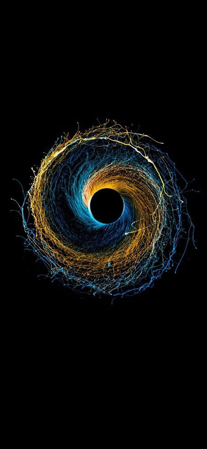 Black Hole Swirl OLED สำหรับ Vivo S7 วอลล์เปเปอร์โทรศัพท์ HD