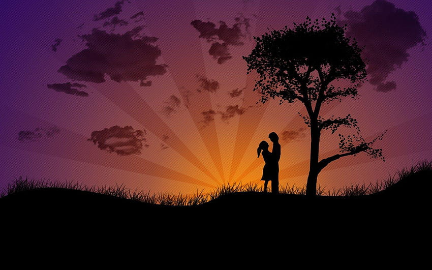 Gambar Kartun Romantis Untuk Love Gambar Cinta Sfondo HD