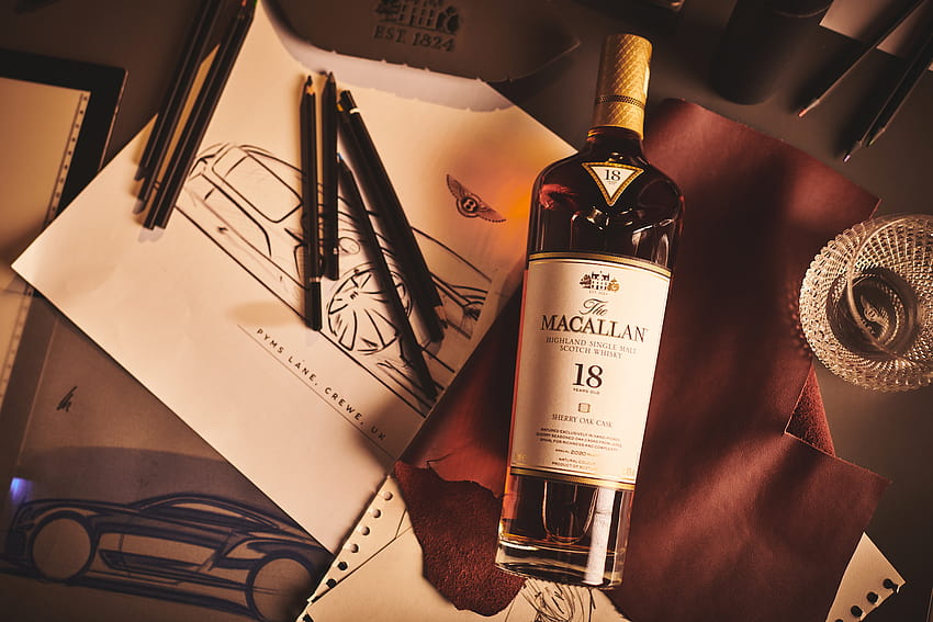 The Macallan whisky and Bentley Motors team up for a sustainable future HD wallpaper