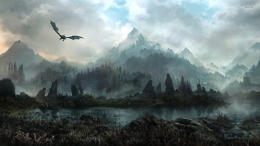 Mapa de Skyrim, The Elder Scrolls contra Skyrim fondo de pantalla