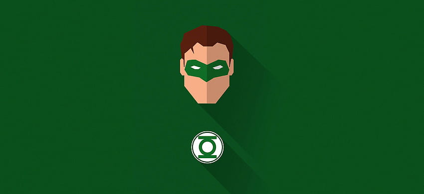 Minimalist Green Lantern, green lantern silhouette HD wallpaper