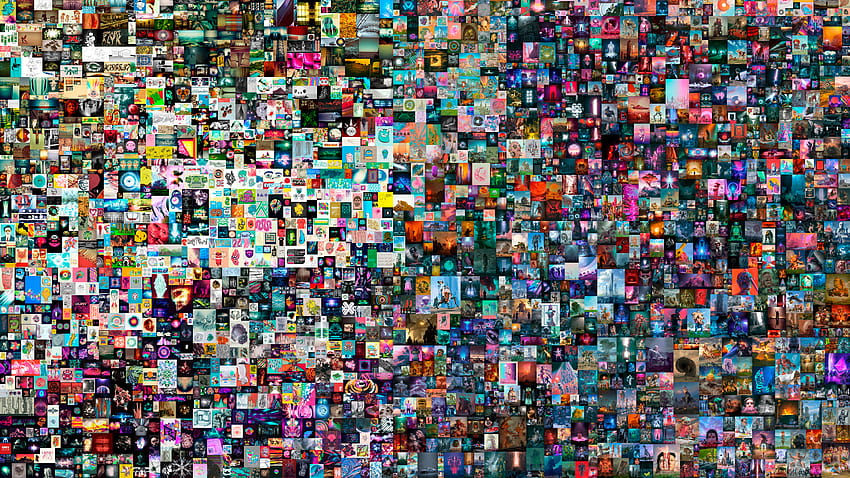 Arquivo JPEG do artista digital Beeple é vendido por mais de US$ 69 milhões em leilão NFT papel de parede HD