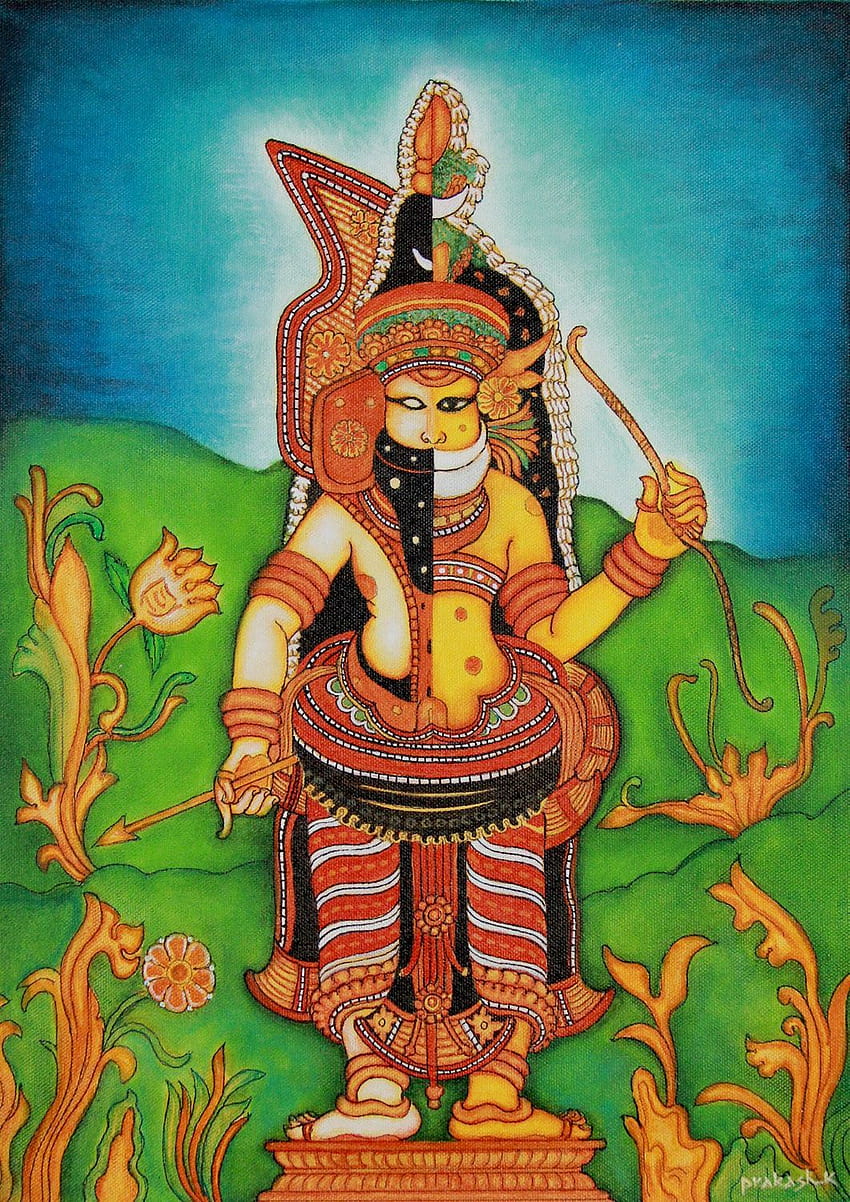 Peinture de style Kerala de Muthappan Fond d'écran de téléphone HD