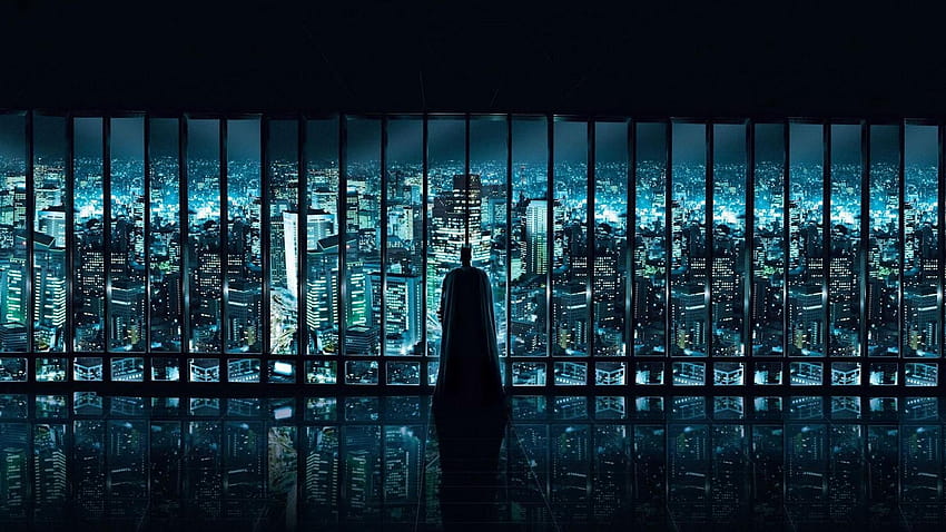 Batman şehir manzaraları filmleri pencere camları kara şövalye HD duvar kağıdı