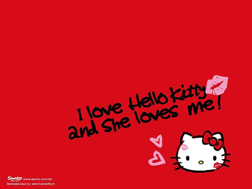 Hello Kitty Online Kabaliwaaan:'> und, rotes hallo Kitty HD-Hintergrundbild