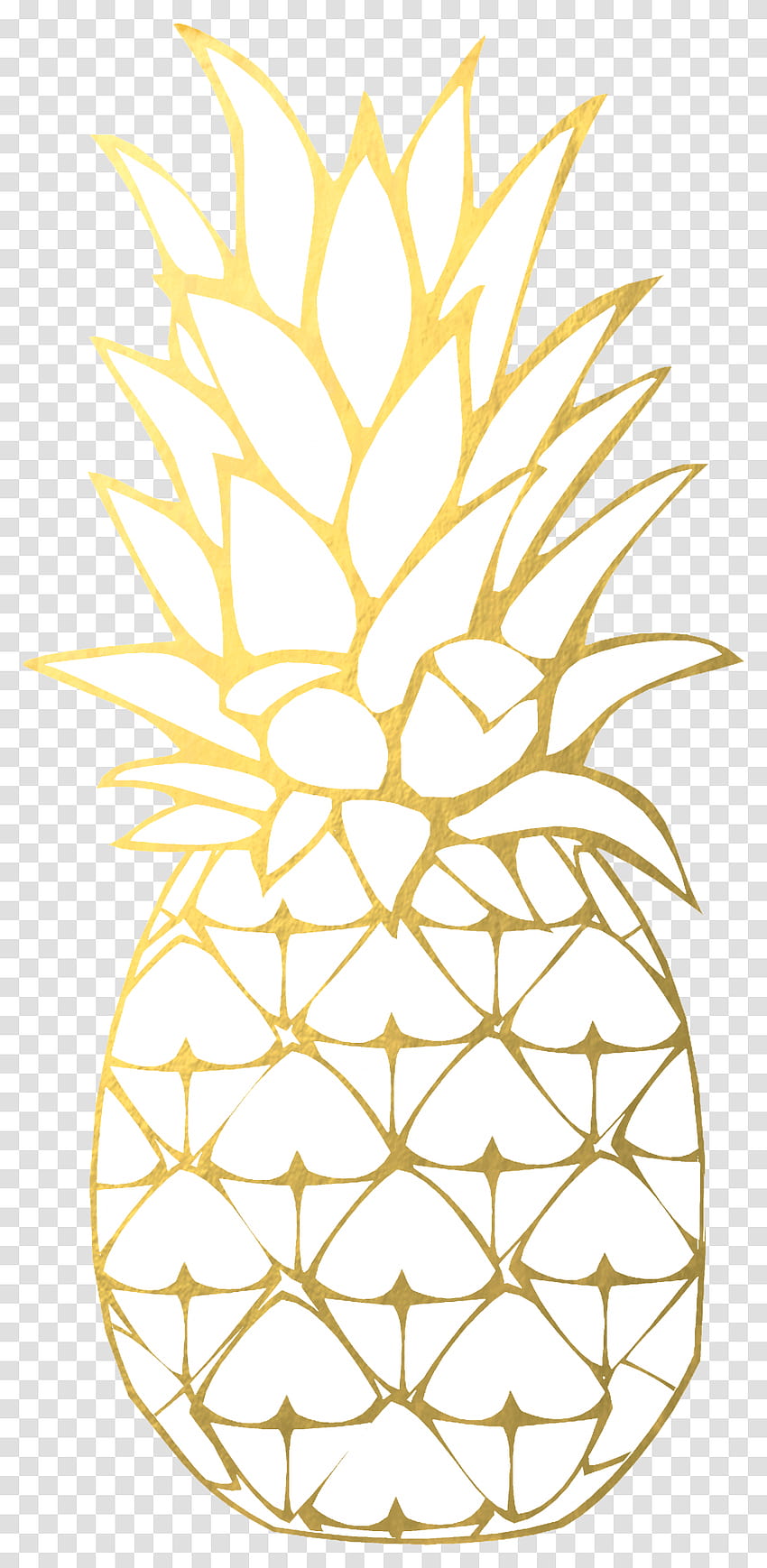 Ananas-Clipart, goldene Ananas-Hintergründe, goldene Ananas, Obst, Pflanze, Lebensmittel, transparentes PNG – PNG-Set HD-Handy-Hintergrundbild