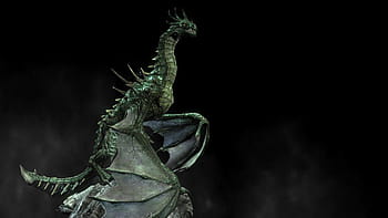 skyrim elder dragon wallpaper