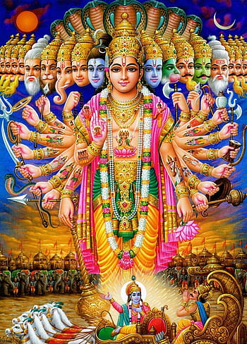 Lord Vishnu Virat Swaroop | Hindu art, God illustrations, Lord vishnu  wallpapers